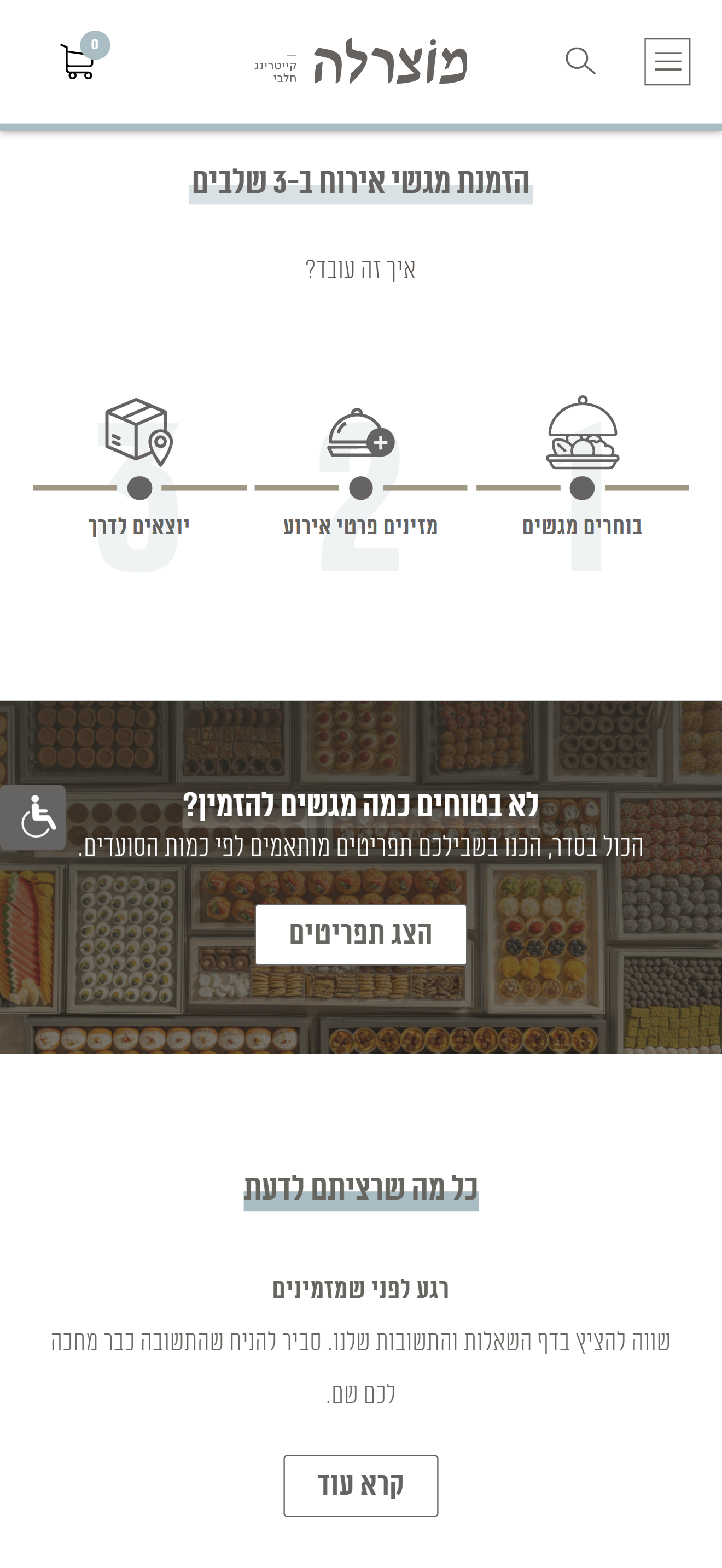 קייטרינג מוצרלה – mobile