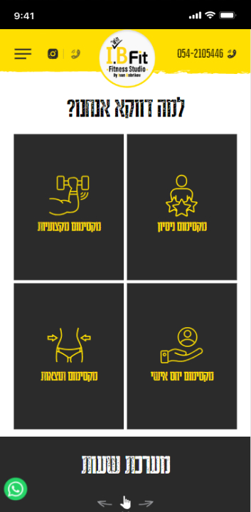 LM Web Solutions - סטודיו I.B Fit