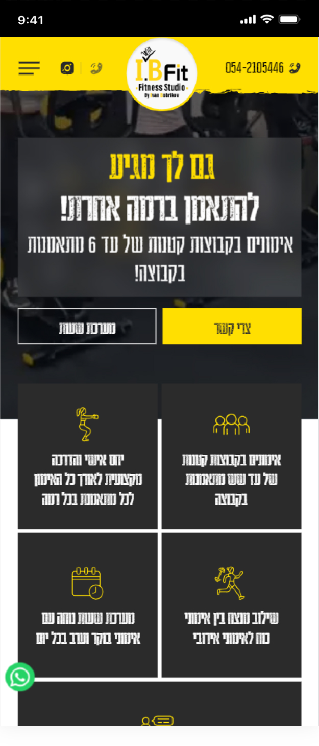 LM Web Solutions - סטודיו I.B Fit