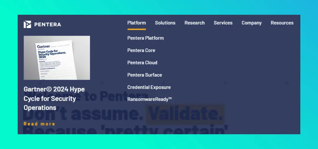 מגה תפריט אתר פנטרה