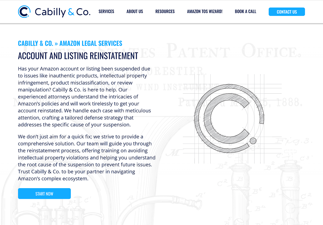 LM Web Solutions - אתר תדמית עבור Cabilly & Co.