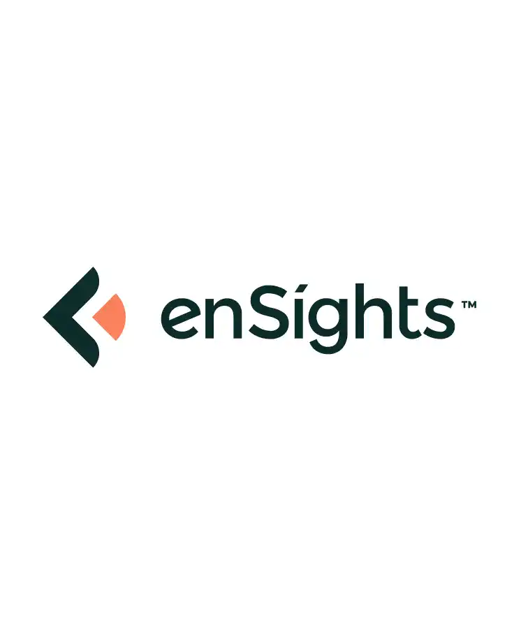 לוגו enSights על רקע לבן.