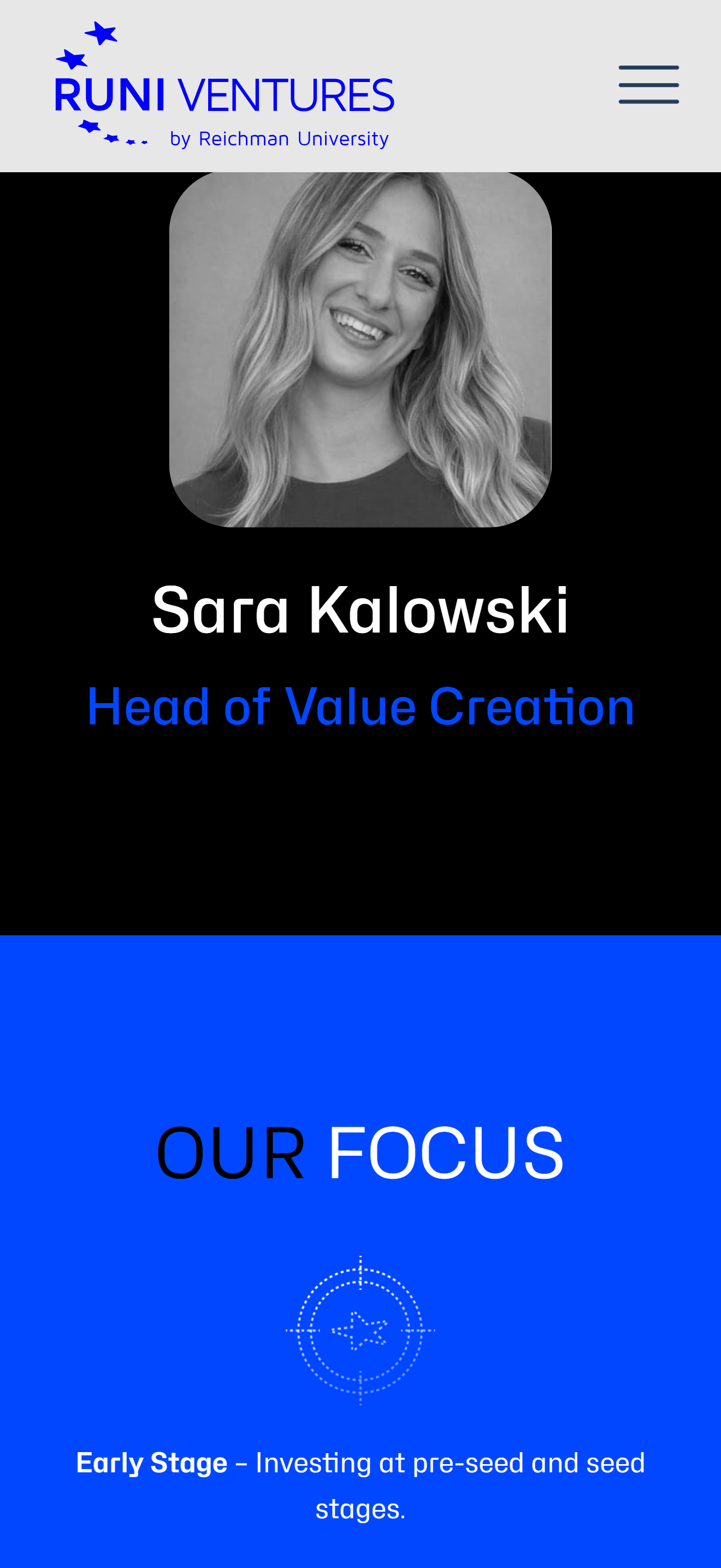RUNI Ventures – mobile