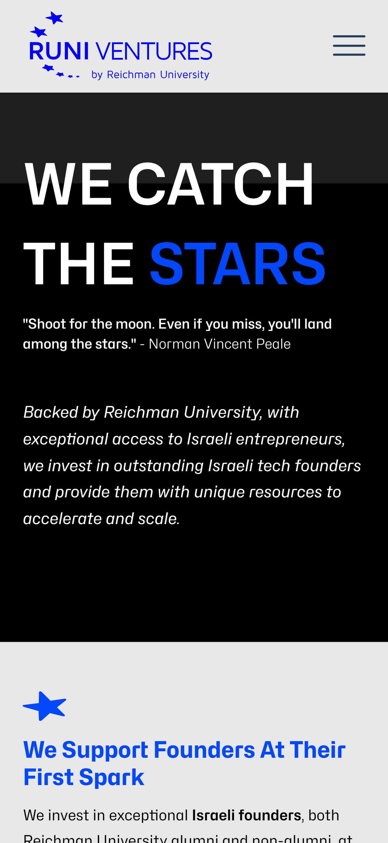RUNI Ventures – mobile